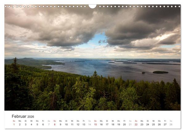Produktbild: Landschaften Finnlands (Wandkalender 2026 DIN A3 quer), CALVENDO Monatskalender