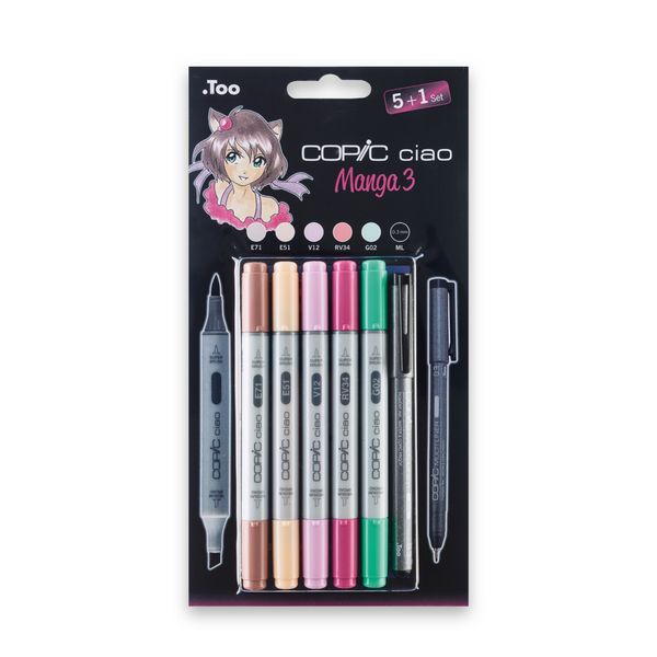 Produktbild: Copic Allroundmarker Ciao 5+1 Set Manga 3
