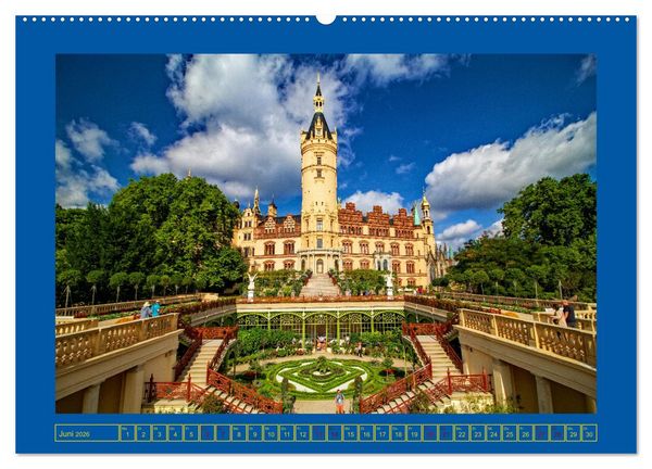 Produktbild: Schwerin - Wir sind Welterbe (hochwertiger Premium Wandkalender 2026 DIN A2 quer), Kunstdruck in Hochglanz