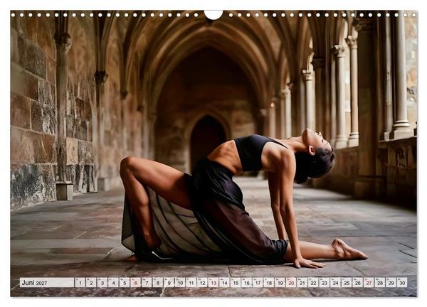 Produktbild: Dark Yoga &ndash; Heilige Stille im Schatten (Wandkalender 2027 DIN A3 quer), CALVENDO Monatskalender