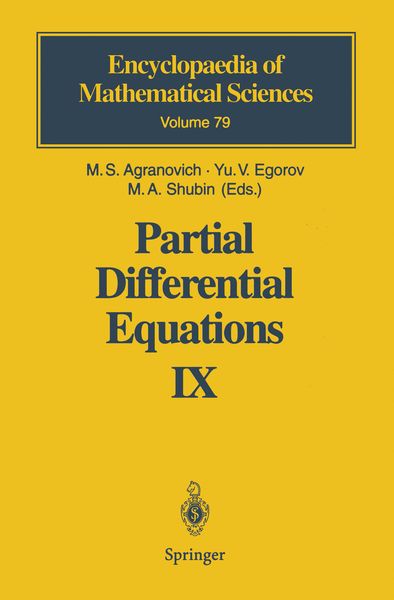 Produktbild: Partial Differential Equations IX