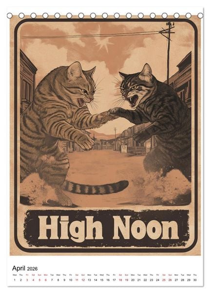 Produktbild: If Movies where full of Cats (Desk Calendar 2026 DIN A5 portrait), CALVENDO 12 Month DeskCalendar