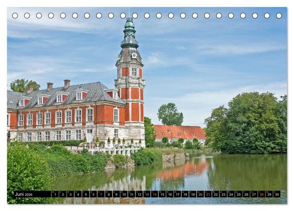 Produktbild: Schl&ouml;sser in D&auml;nemark (Tischkalender 2026 DIN A5 quer), CALVENDO Monatskalender