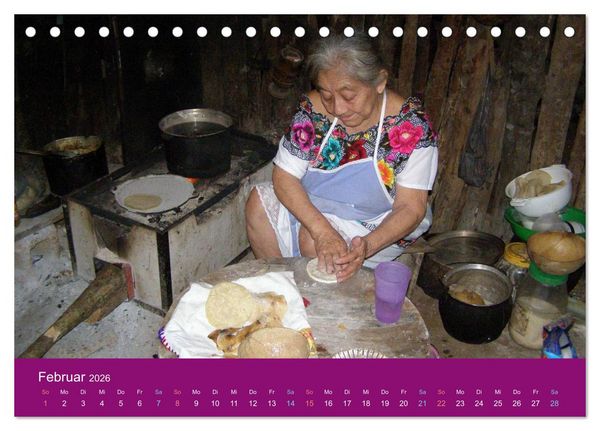 Produktbild: Maya in Yukatan 2026 (Tischkalender 2026 DIN A5 quer), CALVENDO Monatskalender