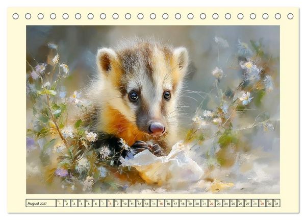 Produktbild: Nasenb&auml;ren. Neugierig zwischen &Auml;sten und Strand (Tischkalender 2027 DIN A5 quer), CALVENDO Monatskalender