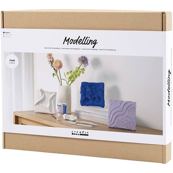 Produktbild: Creativ Company DIY Sets Modellieren Maxi Kreativ Set Modellieren, Wandschmuck, Kreativ Box