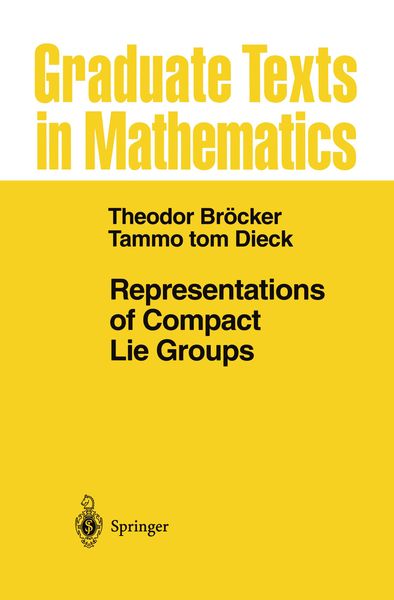 Produktbild: Representations of Compact Lie Groups