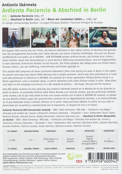 Produktbild: Ardiente Paciencia & Abschied in Berlin [2 DVDs]