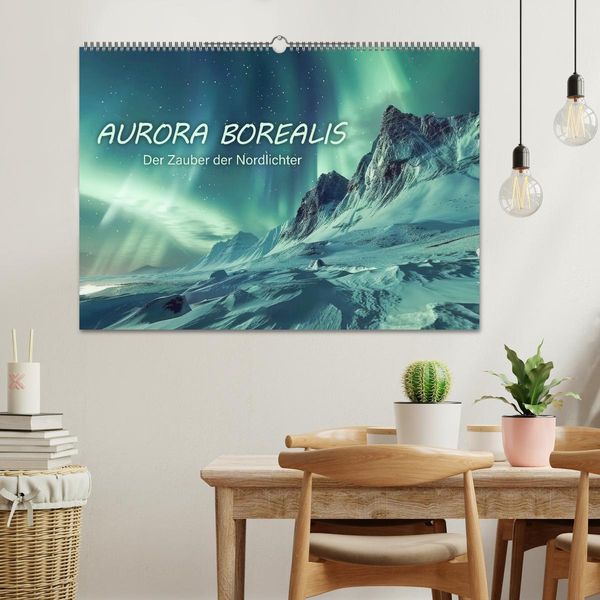 Produktbild: Aurora Borealis - Der Zauber der Nordlichter (Wandkalender 2026 DIN A2 quer), CALVENDO Monatskalender