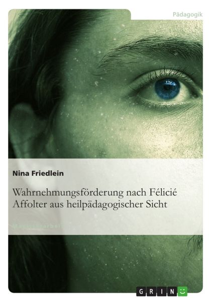 Wahrnehmungsförderung nach Félicié Affolter aus heilpädagogischer Sicht, Taschenbuch von Nina Friedlein, GRIN, 9783638729239