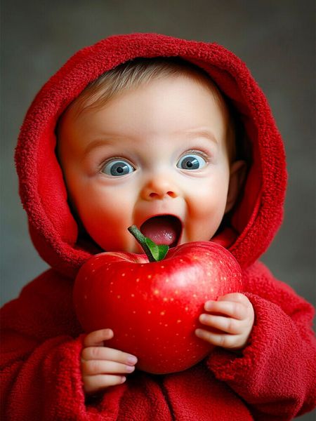 Produktbild: CALVENDO Puzzle Ein Motiv aus dem Kalender Babys in Bestform - Lustige Fr&uuml;chtchen | 1000 Teile Lege-Gr&ouml;&szlig;e 64x48cm Foto-Puzzle f&uuml;r gl&uuml;ckliche Stunden
