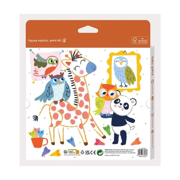 Produktbild: HAKUYOKA - Figur-Wachsmalkreiden Eule