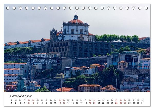 Produktbild: Porto und Gaia - Ausblicke und Einsichten (Tischkalender 2026 DIN A5 quer), CALVENDO Monatskalender