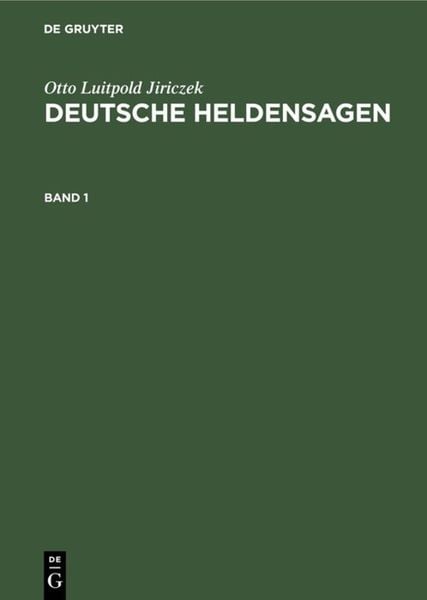 Produktbild: Deutsche Heldensagen. Band 1