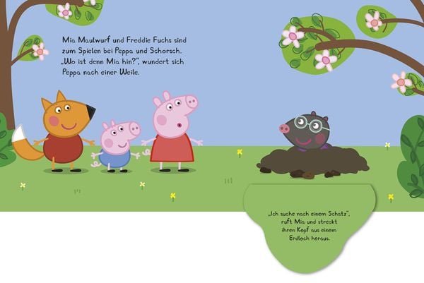 Produktbild: Peppa Pig: Peppa findet einen Schatz - Mein Abenteuer-Klappenbuch