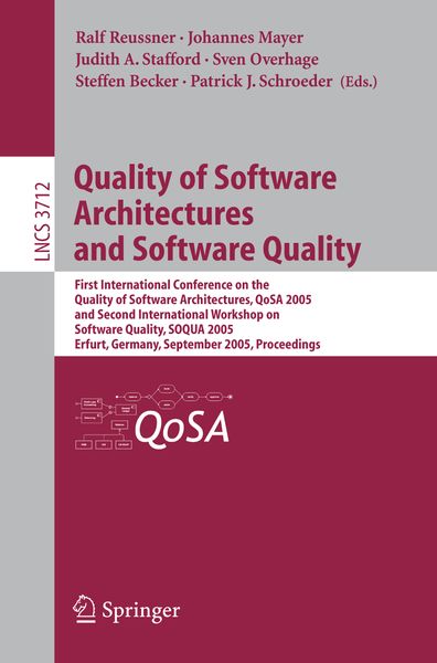 Produktbild: Quality of Software Architectures and Software Quality