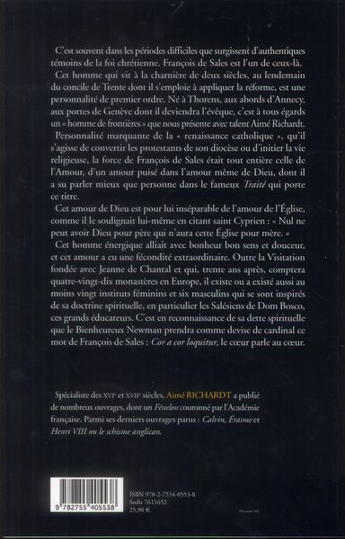 Produktbild: Francois de sales et la contre