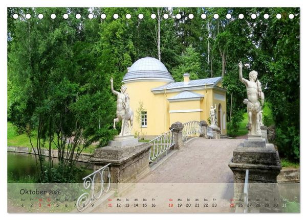 Produktbild: Sankt Petersburg - Pal&auml;ste der Umgebung (Tischkalender 2026 DIN A5 quer), CALVENDO Monatskalender
