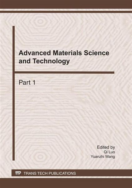 Produktbild: Advanced Materials Science and Technology, ICMST 2010