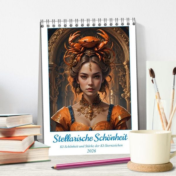 Produktbild: Stellarische Sch&ouml;nheit (Tischkalender 2026 DIN A5 hoch), CALVENDO Monatskalender