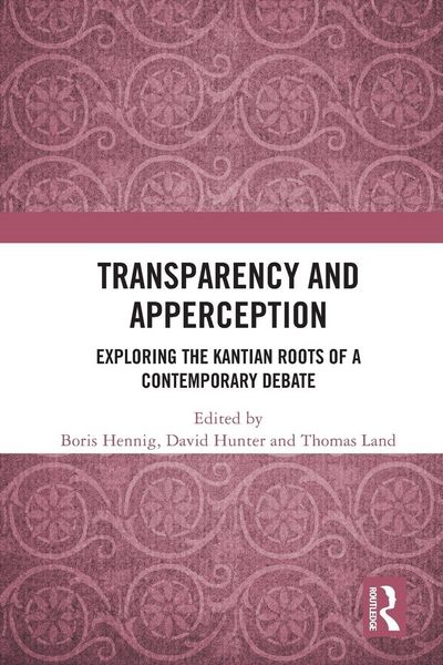 Produktbild: Transparency and Apperception