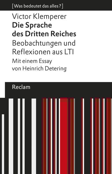Produktbild: Die Sprache des Dritten Reiches. Beobachtungen und Reflexionen aus LTI
