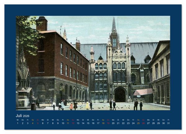 Produktbild: Historisches London von 1888 bis 1918 (Wandkalender 2026 DIN A3 quer), CALVENDO Monatskalender