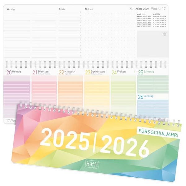 Häfft Tischkalender 2026 Rainbow