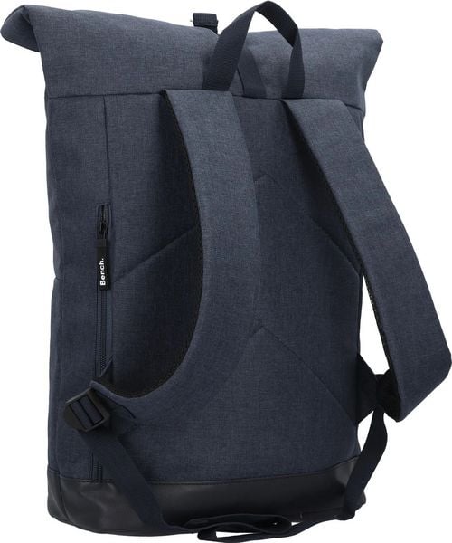 Produktbild: Bench classic Roll-Top Rucksack, dunkelblau/wei&szlig;