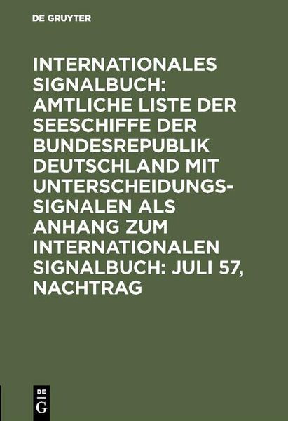 Produktbild: Juli 57, Nachtrag