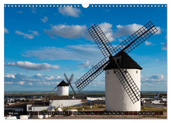 Produktbild: Windm&uuml;hlen in La Mancha (Wandkalender 2026 DIN A3 quer), CALVENDO Monatskalender