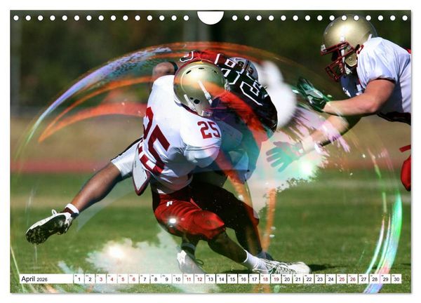 Produktbild: HEROES - American Football (Wandkalender 2026 DIN A4 quer), CALVENDO Monatskalender