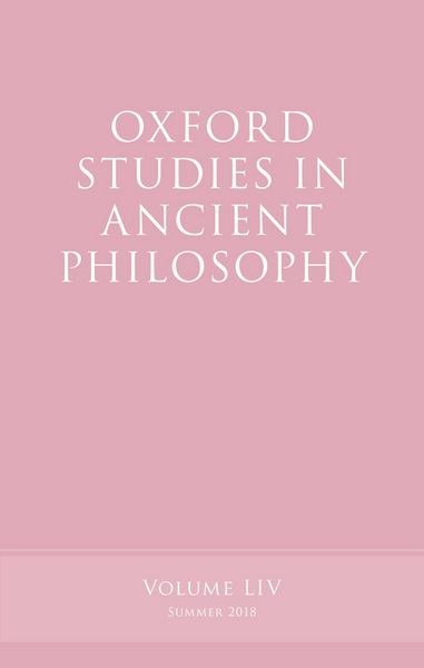 Produktbild: Oxford Studies in Ancient Philosophy, Volume 54