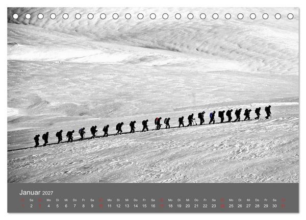 Produktbild: Bergsteigen - Extremsport am Limit (Tischkalender 2027 DIN A5 quer), CALVENDO Monatskalender