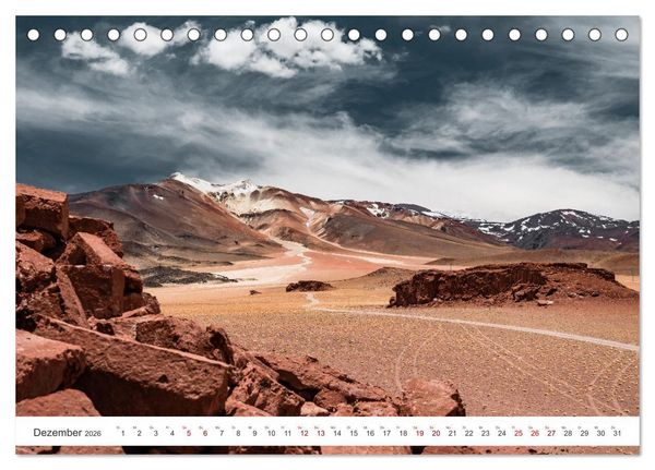 Produktbild: Chile - Die stille Kraft der Atacama (Tischkalender 2026 DIN A5 quer), CALVENDO Monatskalender