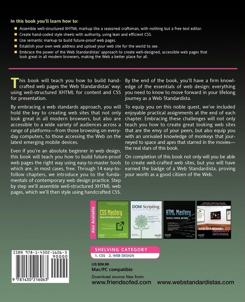 Produktbild: HTML and CSS Web Standards Solutions