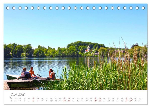 Produktbild: Das F&uuml;nf-Seen-Land Oberbayern (Tischkalender 2026 DIN A5 quer), CALVENDO Monatskalender