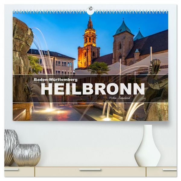 Produktbild: Baden-W&uuml;rttemberg - Heilbronn (hochwertiger Premium Wandkalender 2026 DIN A2 quer), Kunstdruck in Hochglanz
