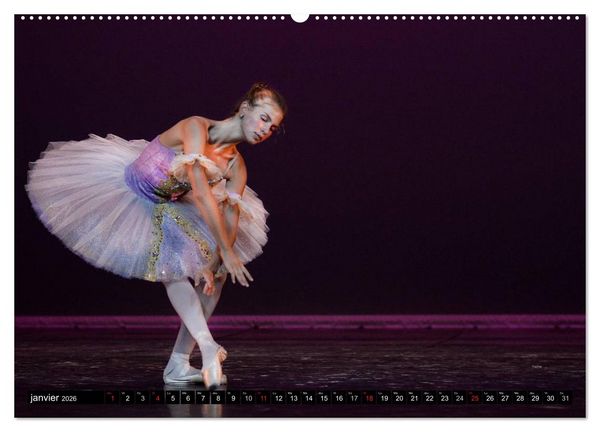 Produktbild: Vaganova, ballet imp&eacute;rial (Calendrier mural 2026 DIN A2 vertical) calendrier de bureau