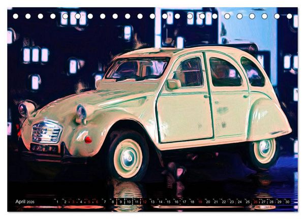 Produktbild: 70 Jahre 2CV (Tischkalender 2026 DIN A5 quer), CALVENDO Monatskalender