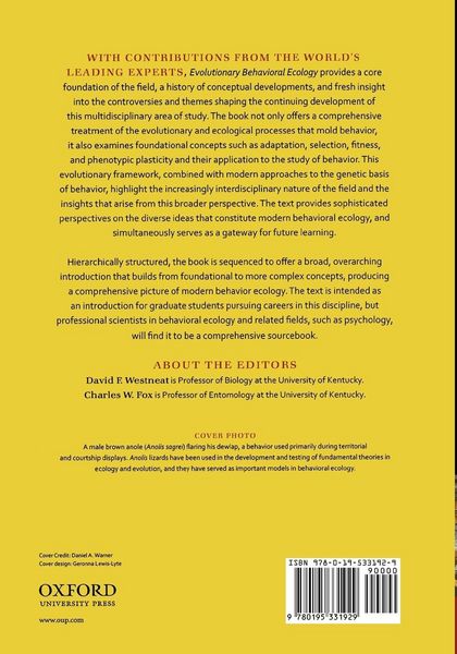 Produktbild: Evolutionary Behavioral Ecology