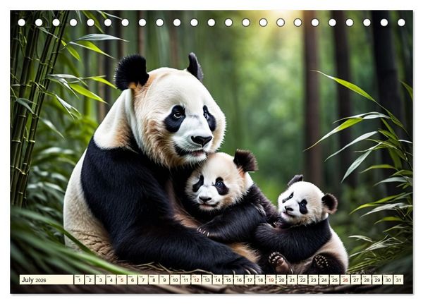Produktbild: Small and large bears (Desk Calendar 2026 DIN A5 landscape), CALVENDO 12 Month DeskCalendar