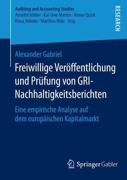 Produktbild: Freiwillige Ver&ouml;ffentlichung und Pr&uuml;fung von GRI-Nachhaltigkeitsberichten