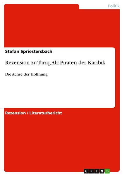 Produktbild: Rezension zu Tariq, Ali: Piraten der Karibik
