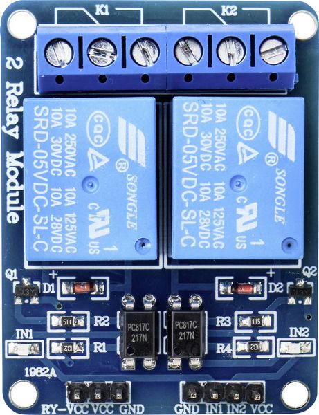 Produktbild: TRU COMPONENTS TC-9072472 Relais-Platine 1 St. Passend f&uuml;r (Entwicklungskits): Arduino