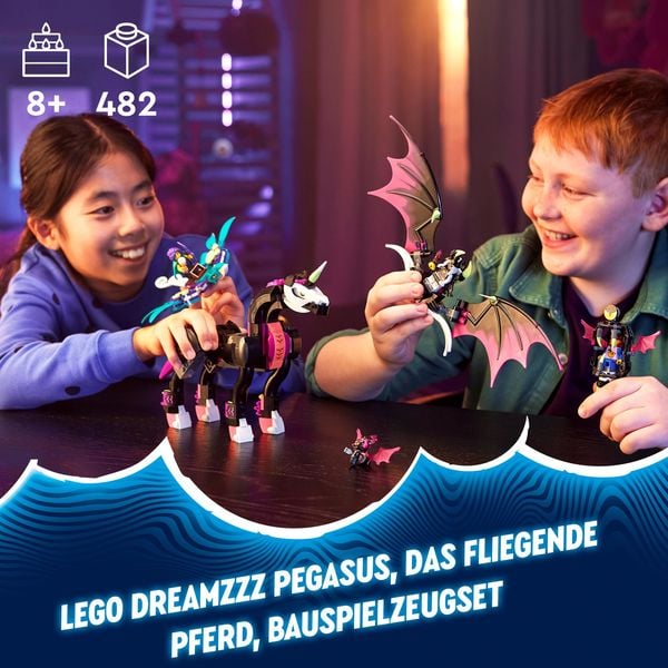 LEGO DREAMZzz 71457 Pegasus Set, baue ein Pferde-Spielzeug auf 2 Arten