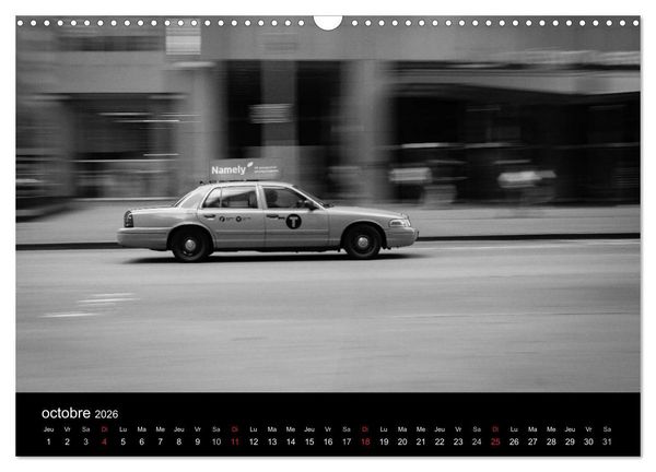 Produktbild: New York en noir et blanc (Calendrier mural 2026 DIN A3 vertical), CALVENDO calendrier mensuel