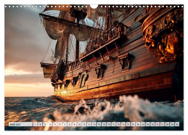 Produktbild: Piraten - Legenden der sieben Meere (Wandkalender 2027 DIN A3 quer), CALVENDO Monatskalender