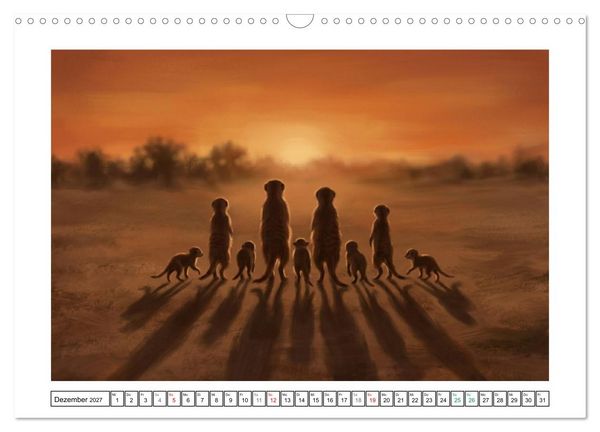 Produktbild: Erdm&auml;nnchen - Ein Tag vor dem Bau (Wandkalender 2027 DIN A3 quer), CALVENDO Monatskalender