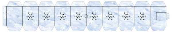 Produktbild: URSUS Laternenzeit / Home Decoration Twinkle Star Schnee, Stern Bastel-Set als Laterne oder Deko-Licht